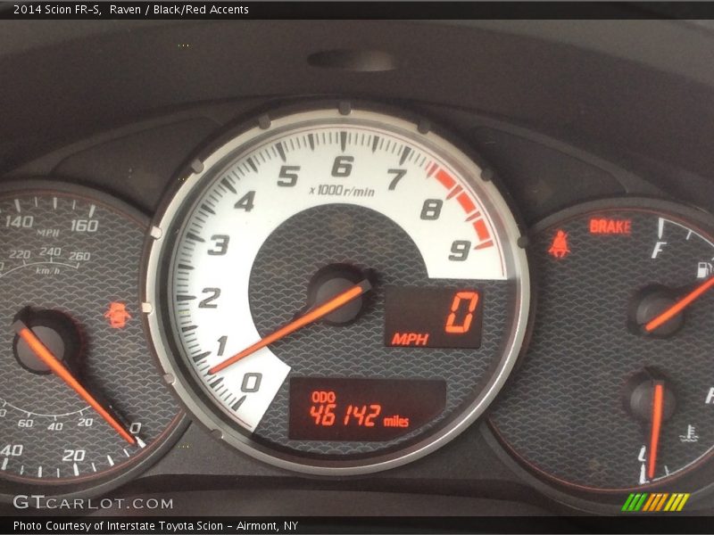 Raven / Black/Red Accents 2014 Scion FR-S