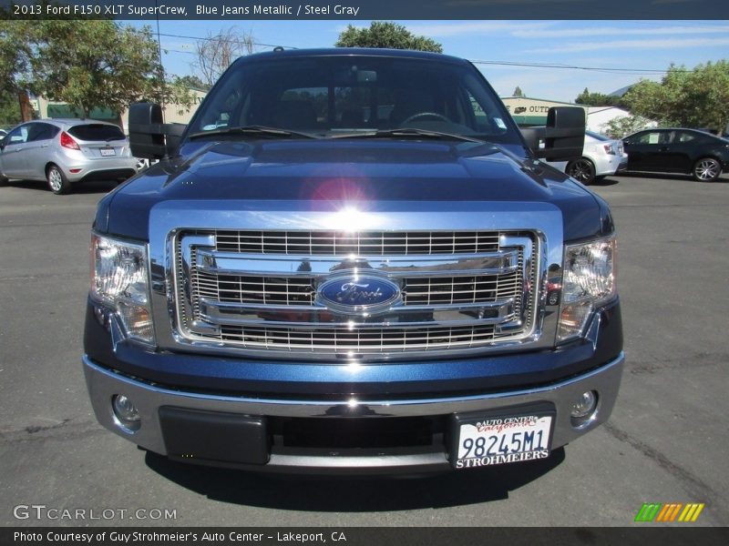 Blue Jeans Metallic / Steel Gray 2013 Ford F150 XLT SuperCrew