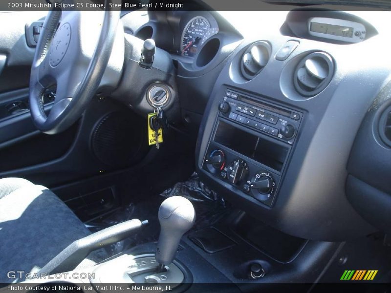 Steel Blue Pearl / Midnight 2003 Mitsubishi Eclipse GS Coupe