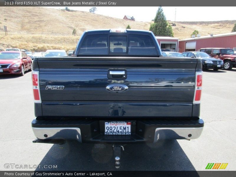 Blue Jeans Metallic / Steel Gray 2013 Ford F150 XLT SuperCrew