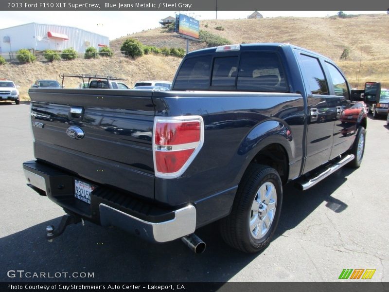 Blue Jeans Metallic / Steel Gray 2013 Ford F150 XLT SuperCrew