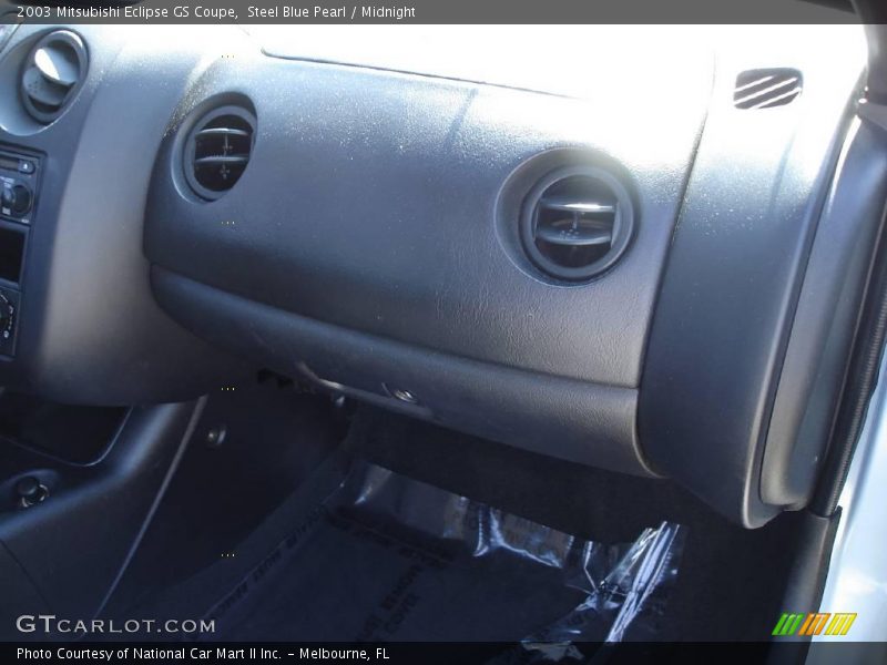 Steel Blue Pearl / Midnight 2003 Mitsubishi Eclipse GS Coupe