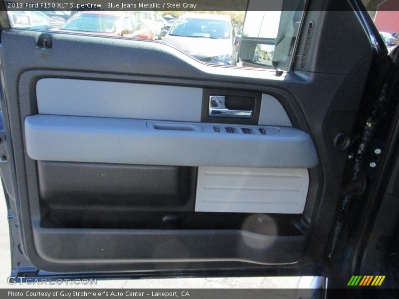 Blue Jeans Metallic / Steel Gray 2013 Ford F150 XLT SuperCrew
