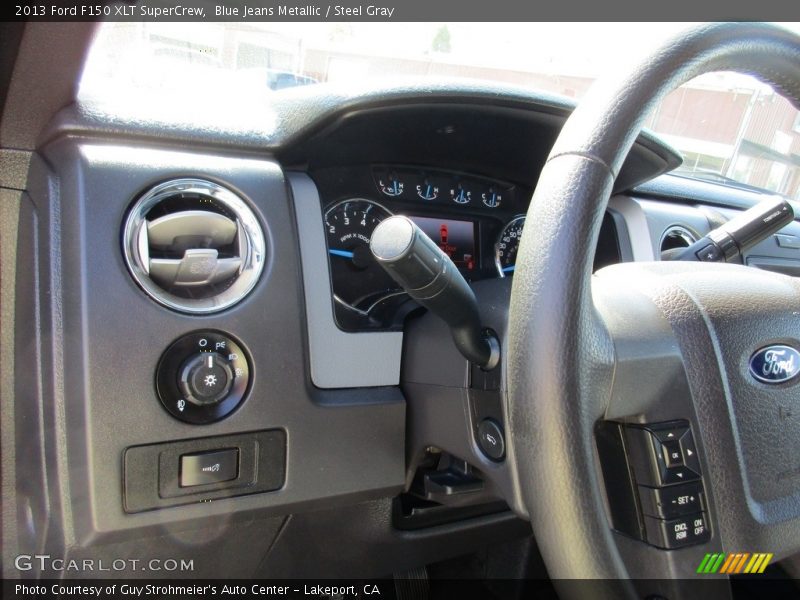 Blue Jeans Metallic / Steel Gray 2013 Ford F150 XLT SuperCrew