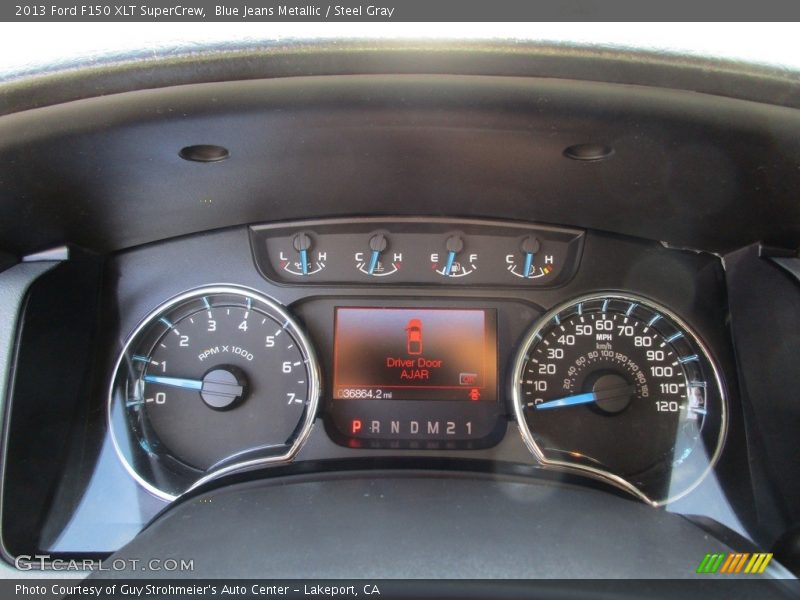 Blue Jeans Metallic / Steel Gray 2013 Ford F150 XLT SuperCrew