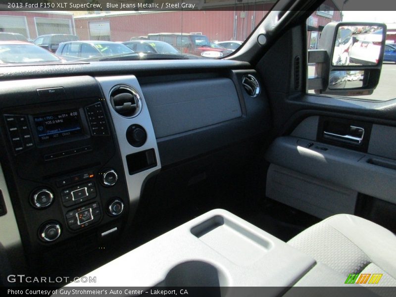 Blue Jeans Metallic / Steel Gray 2013 Ford F150 XLT SuperCrew