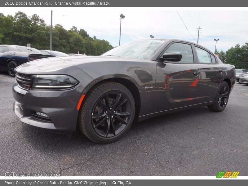 Granite Crystal Metallic / Black 2016 Dodge Charger R/T