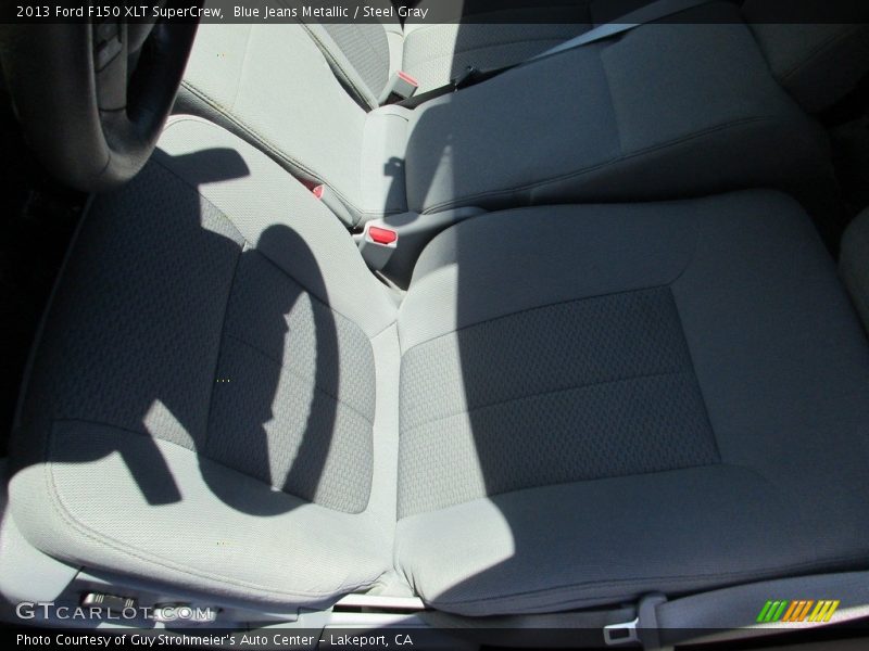 Blue Jeans Metallic / Steel Gray 2013 Ford F150 XLT SuperCrew