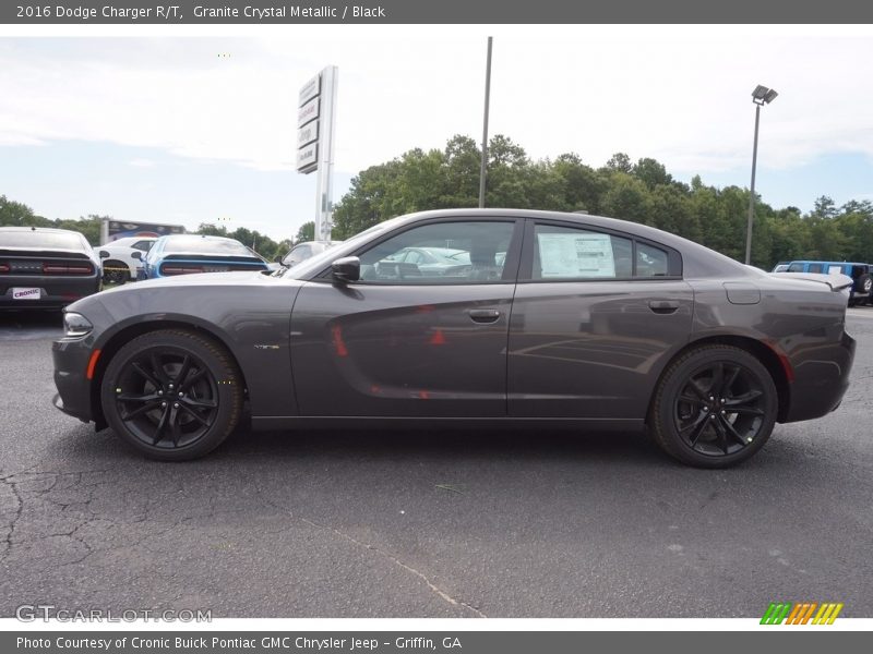 Granite Crystal Metallic / Black 2016 Dodge Charger R/T