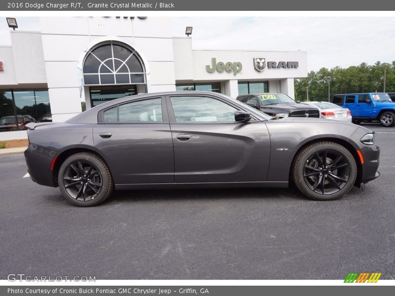 Granite Crystal Metallic / Black 2016 Dodge Charger R/T