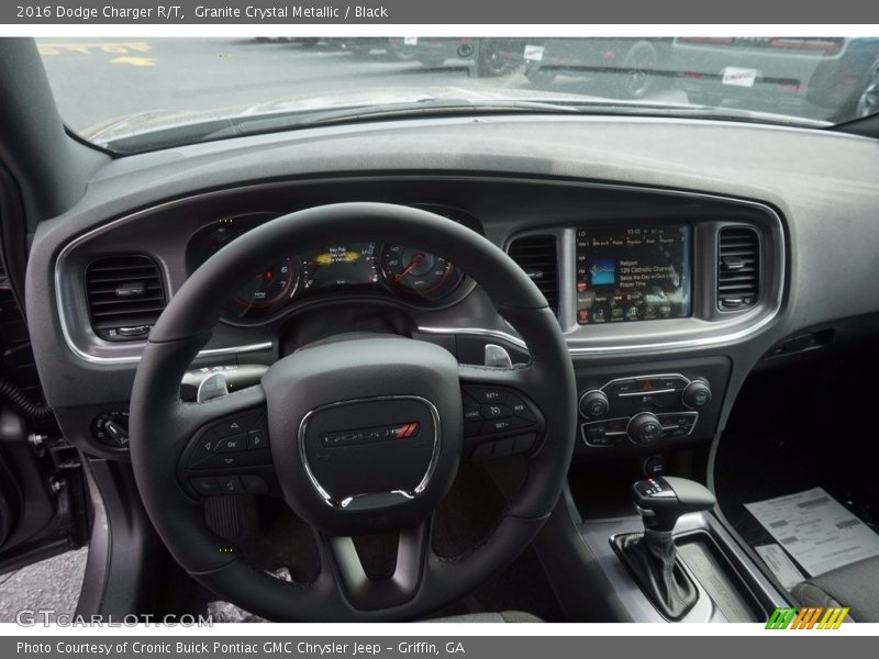 Granite Crystal Metallic / Black 2016 Dodge Charger R/T