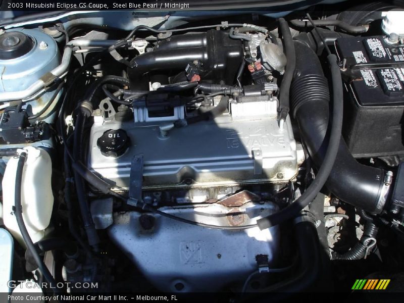 Steel Blue Pearl / Midnight 2003 Mitsubishi Eclipse GS Coupe