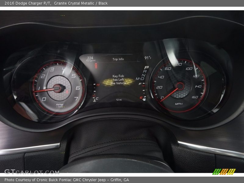 Granite Crystal Metallic / Black 2016 Dodge Charger R/T