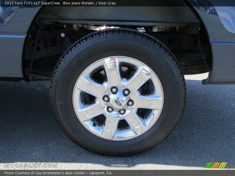 Blue Jeans Metallic / Steel Gray 2013 Ford F150 XLT SuperCrew