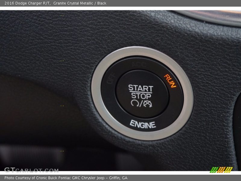 Granite Crystal Metallic / Black 2016 Dodge Charger R/T