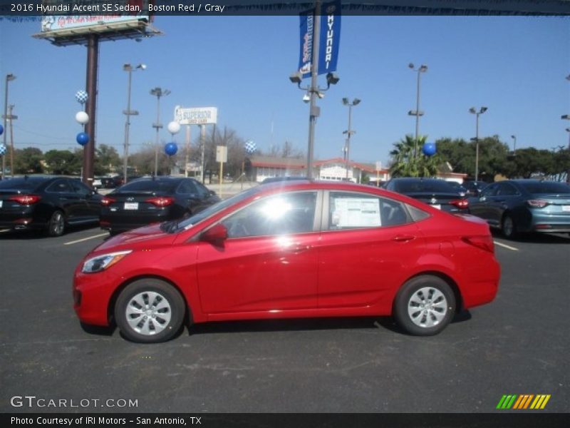 Boston Red / Gray 2016 Hyundai Accent SE Sedan