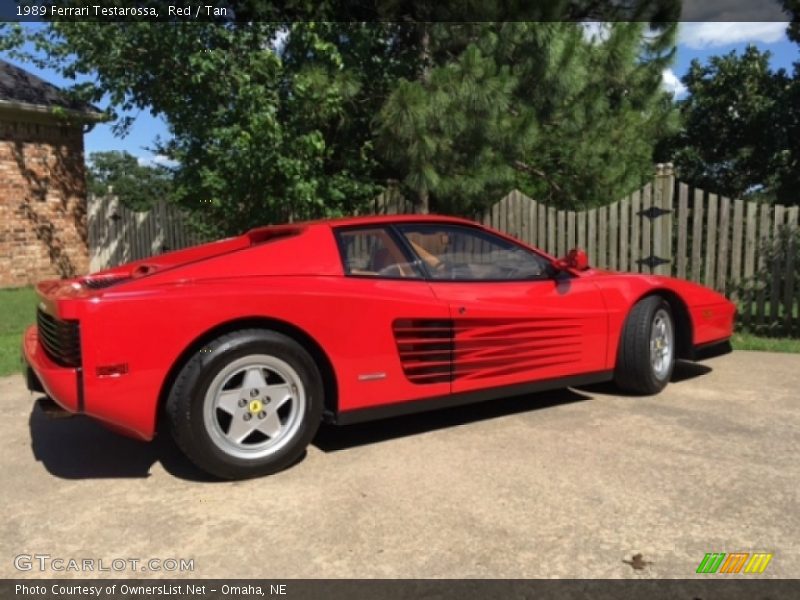 Red / Tan 1989 Ferrari Testarossa