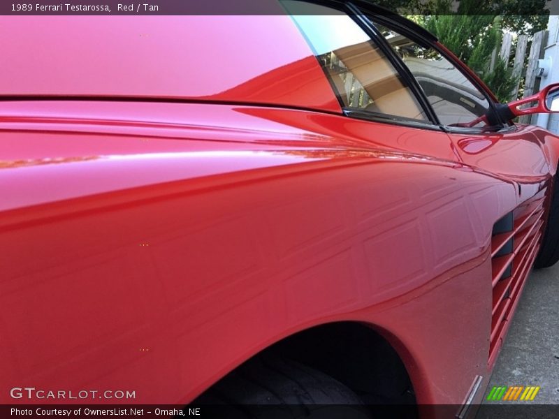 Red / Tan 1989 Ferrari Testarossa