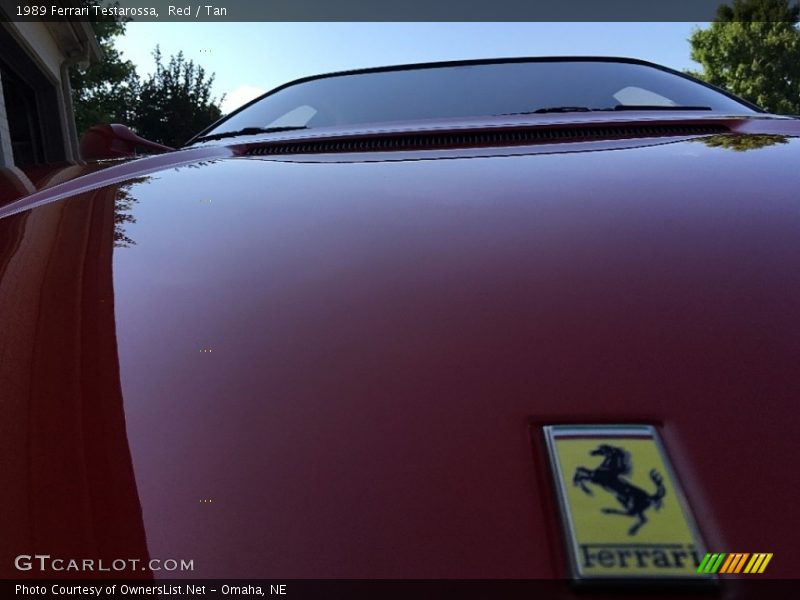 Red / Tan 1989 Ferrari Testarossa