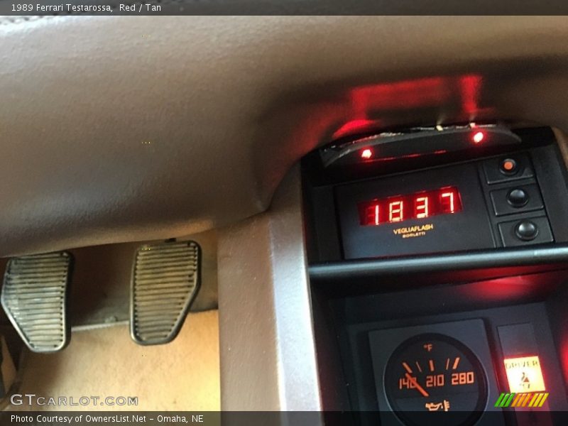 Red / Tan 1989 Ferrari Testarossa