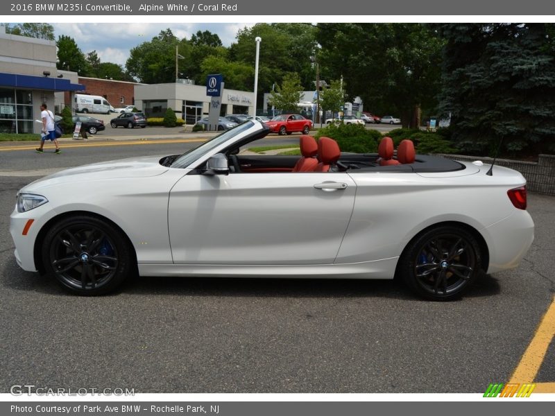 Alpine White / Coral Red 2016 BMW M235i Convertible