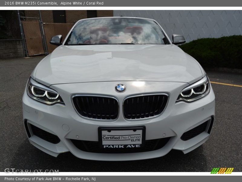 Alpine White / Coral Red 2016 BMW M235i Convertible