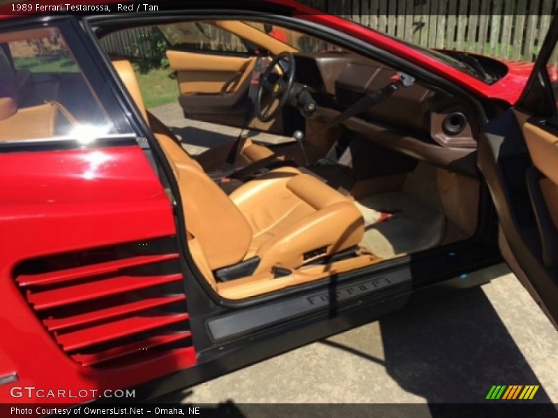 Red / Tan 1989 Ferrari Testarossa
