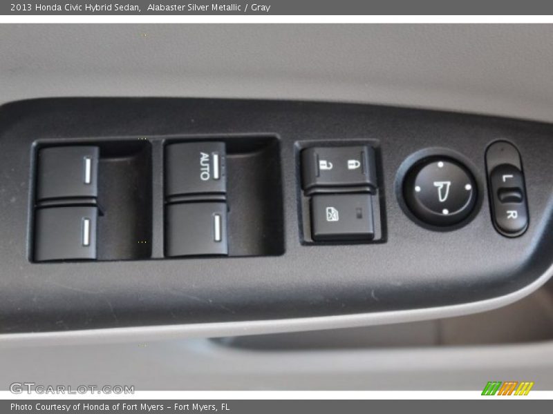 Alabaster Silver Metallic / Gray 2013 Honda Civic Hybrid Sedan
