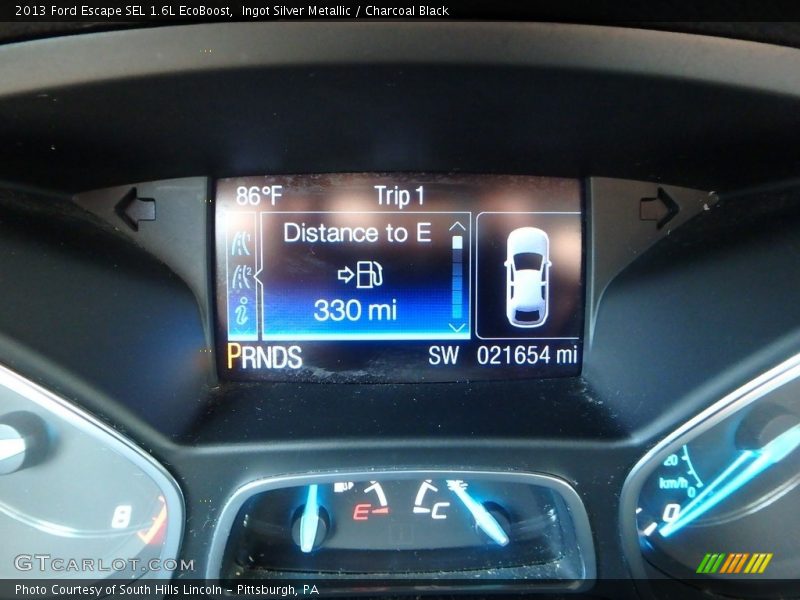 Ingot Silver Metallic / Charcoal Black 2013 Ford Escape SEL 1.6L EcoBoost