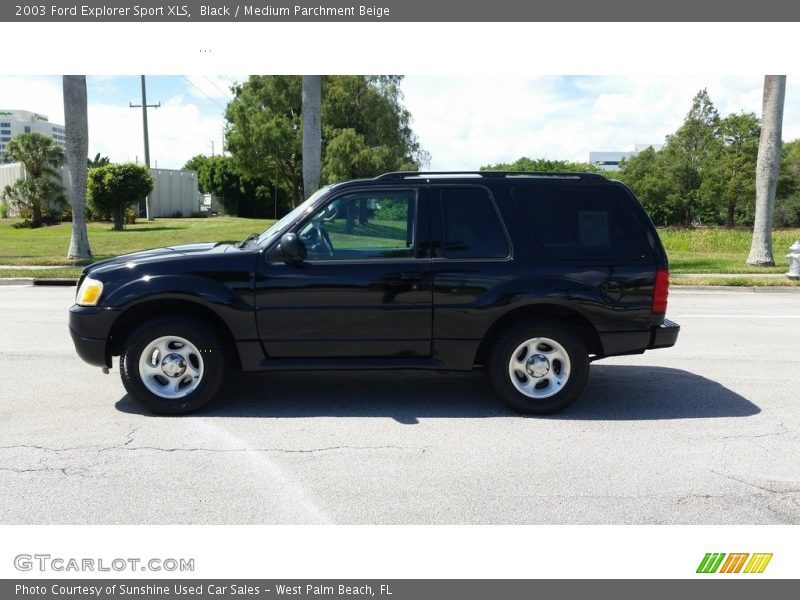 Black / Medium Parchment Beige 2003 Ford Explorer Sport XLS