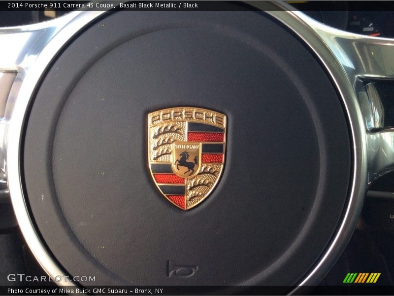 Basalt Black Metallic / Black 2014 Porsche 911 Carrera 4S Coupe