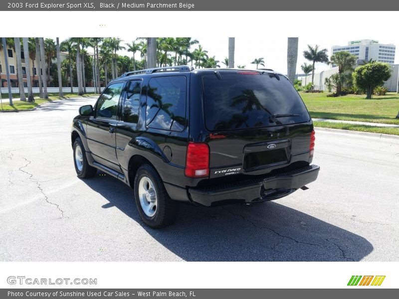 Black / Medium Parchment Beige 2003 Ford Explorer Sport XLS