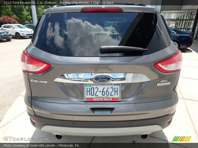 Sterling Gray Metallic / Charcoal Black 2013 Ford Escape SEL 2.0L EcoBoost
