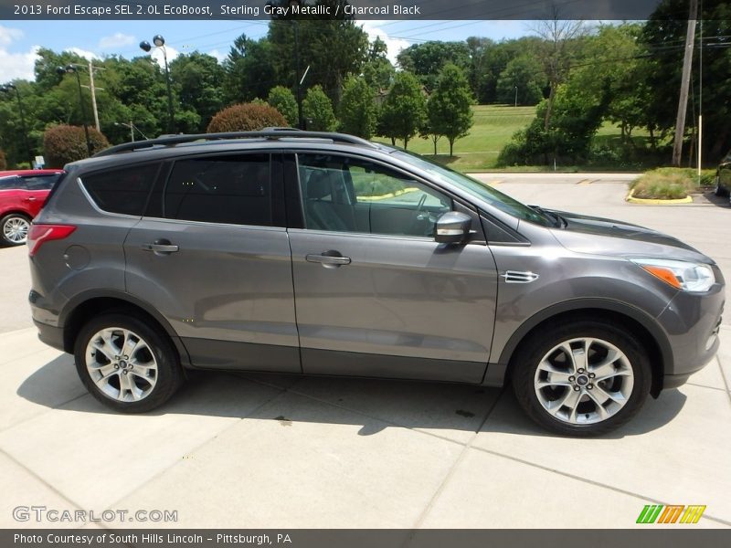 Sterling Gray Metallic / Charcoal Black 2013 Ford Escape SEL 2.0L EcoBoost