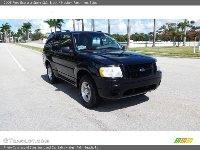 Black / Medium Parchment Beige 2003 Ford Explorer Sport XLS