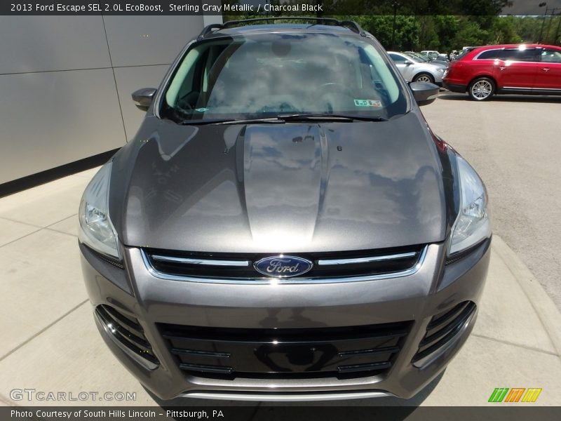 Sterling Gray Metallic / Charcoal Black 2013 Ford Escape SEL 2.0L EcoBoost