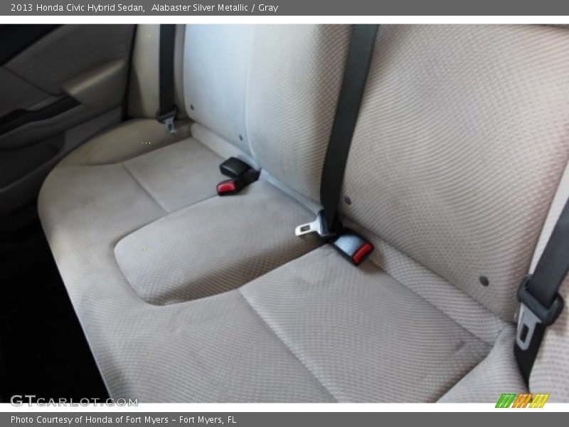 Alabaster Silver Metallic / Gray 2013 Honda Civic Hybrid Sedan