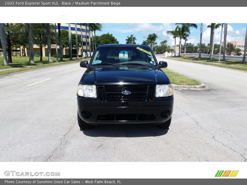 Black / Medium Parchment Beige 2003 Ford Explorer Sport XLS