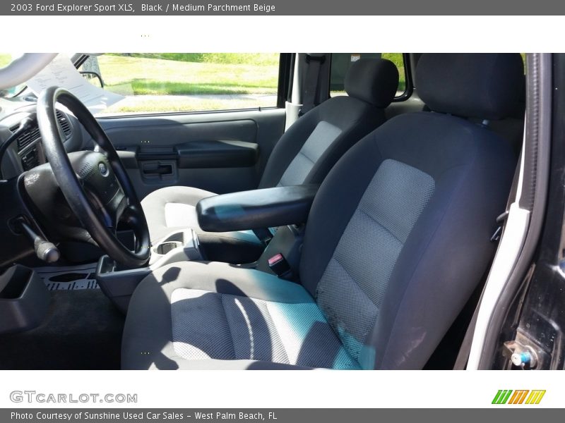 Black / Medium Parchment Beige 2003 Ford Explorer Sport XLS