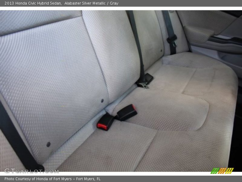 Alabaster Silver Metallic / Gray 2013 Honda Civic Hybrid Sedan