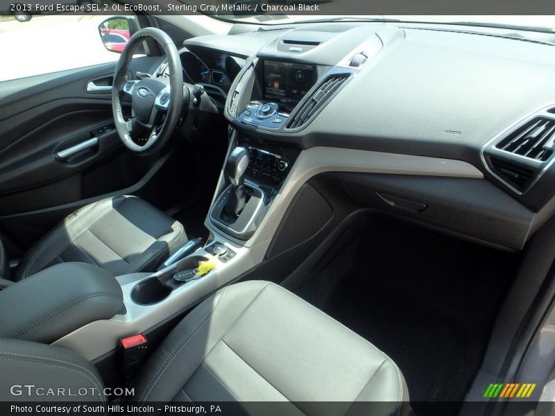 Sterling Gray Metallic / Charcoal Black 2013 Ford Escape SEL 2.0L EcoBoost