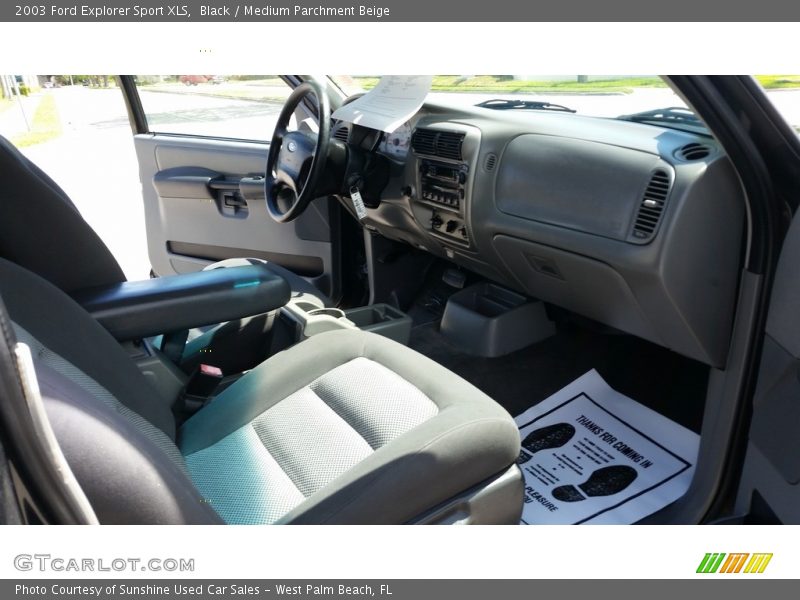 Black / Medium Parchment Beige 2003 Ford Explorer Sport XLS