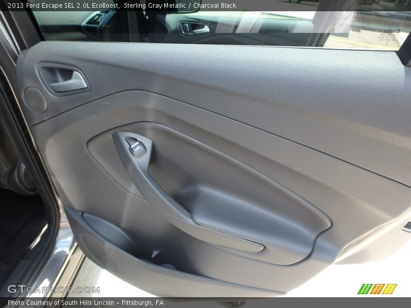 Sterling Gray Metallic / Charcoal Black 2013 Ford Escape SEL 2.0L EcoBoost