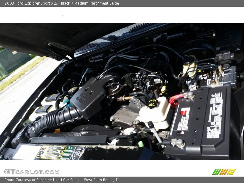 Black / Medium Parchment Beige 2003 Ford Explorer Sport XLS