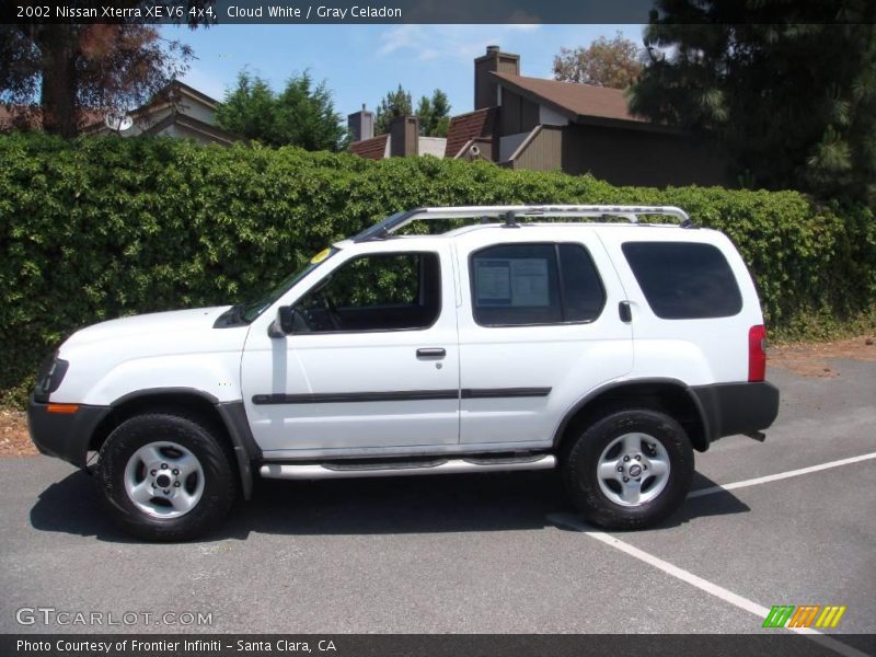 Cloud White / Gray Celadon 2002 Nissan Xterra XE V6 4x4