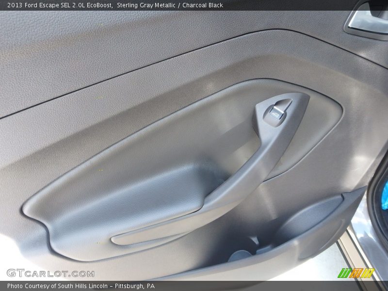 Sterling Gray Metallic / Charcoal Black 2013 Ford Escape SEL 2.0L EcoBoost