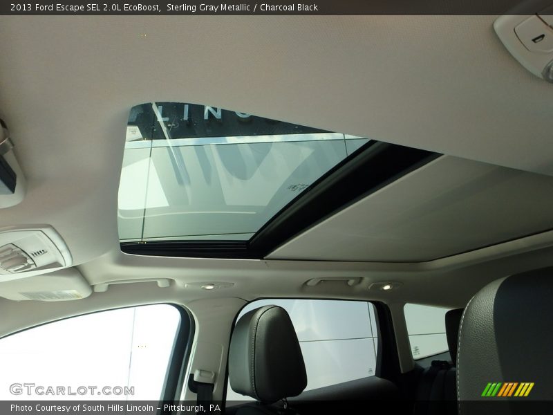 Sterling Gray Metallic / Charcoal Black 2013 Ford Escape SEL 2.0L EcoBoost