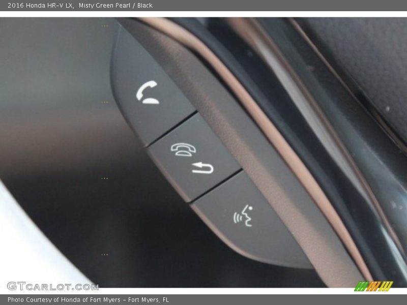 Misty Green Pearl / Black 2016 Honda HR-V LX