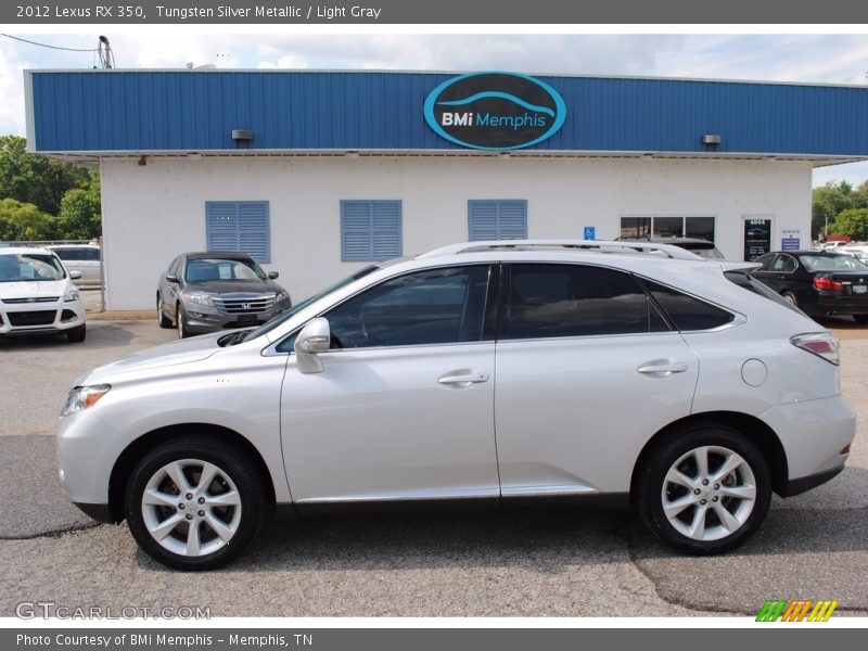 Tungsten Silver Metallic / Light Gray 2012 Lexus RX 350
