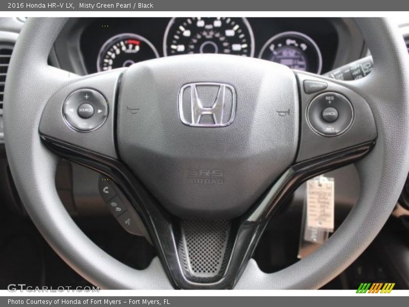 Misty Green Pearl / Black 2016 Honda HR-V LX